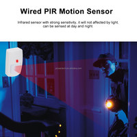 Détecteur de mouvement à micro-ondes PIR à double technologie filaire 12V pour intérieur avec sortie relais, portée de détection 6-8m/120, 30VDC/500mA