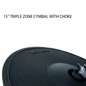 Lemon Drum Cymbal 15" Triple Zone Ride With Choke