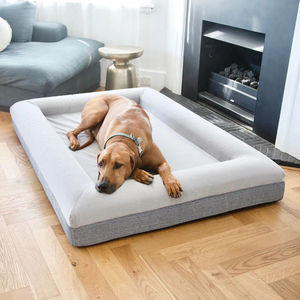 Cama de espuma ortopédica de lujo de alta calidad personalizada de fábrica para perros con cubierta antideslizante impermeable extraíble - Product Image 1