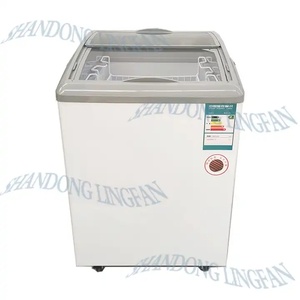 <span class=keywords><strong>Congelador</strong></span> de exhibición de Isla de Europa comercial de supermercado <span class=keywords><strong>con</strong></span> puerta corredera CE Refrigerador <span class=keywords><strong>horizontal</strong></span> delgado de gran capacidad al por mayor - Product Image 1