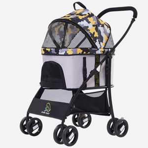 Sac de transport <span class=keywords><strong>pour</strong></span> animaux à quatre roues 3 en 1, cadre réglable, léger, imperméable, pliable, lavable, espace spacieux <span class=keywords><strong>pour</strong></span> <span class=keywords><strong>chien</strong></span> et chat - Product Image 3