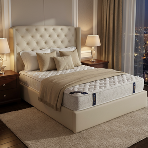 Matelas Hybride Respirant Grand Format Compressé Vente Directe Usine Mousse à Mémoire de Forme et Ressorts Ensachés pour Hôtels Achat en Gros Roulé en Boîte - Product Image 1