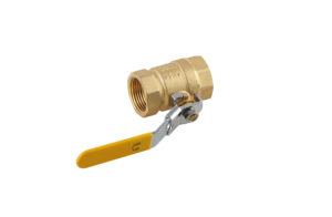 วาล์วบอลทองเหลืองขนาด 1 1/4 นิ้ว 600CWP NPT พร้อมมือจับล็อค - Product Image 3