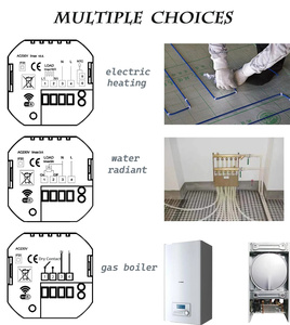 Telin AC8300-WIFIスマートサーモスタット床暖房システムおよび部品加熱HvacシステムWifiスマートサーモスタット - Product Image 6