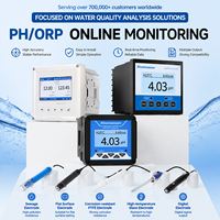 Analizador Universal Digital de pH, Conductividad y ORP con Sensor de Bomba para Plantas de Tratamiento de Agua por Ósmosis Inversa, Control Automático, Alta Precisión