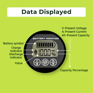 Monitor de Batería Inteligente EJ-BM21 con 500A, Cable de 3 Metros, Shunt de Conexión Rápida, Exportación CSV y Datos Históricos - Product Image 5