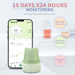 เครื่องวัดระดับน้ำตาลในเลือดแบบต่อเนื่อง (<span class=keywords><strong>CGM</strong></span>) สำหรับขายส่ง, เซ็นเซอร์วัดระดับน้ำตาล Aidex X แบบสวมใส่ได้ 15 วัน ใช้งานได้กับ Android และ IOS - Product Image 6