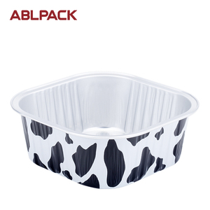 Laixin Disposable Aluminum Foil Baking Cups Mini <strong>Cake</strong> Pans <strong>Rectangle</strong> Cupcake <strong>Containers</strong> for Dessert Cheesecake Creme - Product Image 3