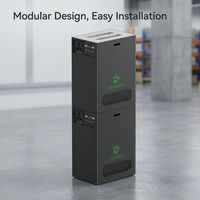 Kit de système d'énergie solaire pour camping-car avec stockage d'énergie intégré + panneaux photovoltaïques 1KW 3KW, système solaire portable hors réseau