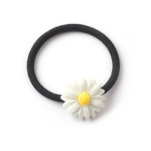 Neue 2021 Mode elastischen Haarring niedlichen Mini Gänseblümchen Blume Haars pange Pferdes chwanz Halter Frau Mädchen Haarschmuck - Product Image 4