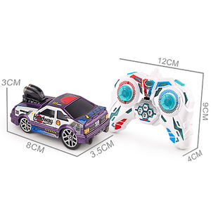 MILI 1:64 Alliage RC Mini RC Drift Car 1993 Ford Mustang STV Jouet 2.4GHz Contrôle à Vitesse Variable Télécommande avec Poignée - Product Image 3