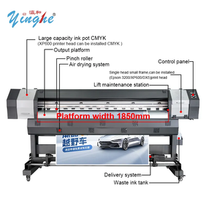 Nuevo 1800H Xp600 Roll-to-Roll para impresora Yinghe CMYK 4 colores tinta a base de agua 1200dpi One Head Sticker - Product Image 6