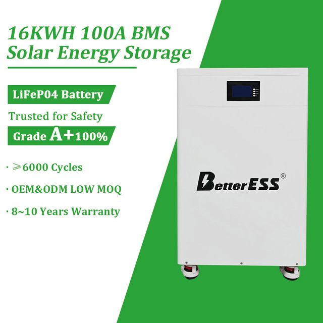 16kWh 314Ah/300Ah Solar Off Gride Lithium Ion Battery Pack 48V/51.2V 15S 16S Home Energy Storage System