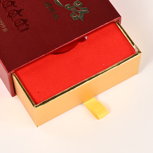 Caja de Regalo Roja para Comunicaciones Ópticas, Caja Plegable de Cartulina Blanca, Embalaje Creativo Cultural para Turismo Urbano - Product Image 2