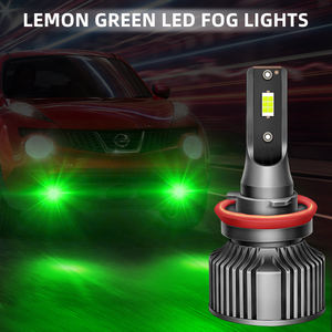 Ampoules de feux de brouillard LED H8 H11 super lumineuses, DRL haute puissance, puces 3570 pour voitures, <span class=keywords><strong>feu</strong></span> de brouillard LED <span class=keywords><strong>vert</strong></span> citron - Product Image 6