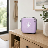 Trousse de premiers secours pour voiture en EVA, boîte de rangement portable d'urgence pour extérieur, organisateur d'équipement de sauvetage 12x12x5cm, personnalisable
