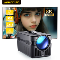 Projecteur LED à ultra courte focale HY450C avec autofocus, 1080P 4K 2G 900 ANSI, décalage automatique HD, dropshipping, commande vocale