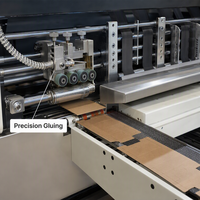 Nouvelle machine de découpe et d'impression de carton ondulé entièrement automatique, intelligente et robuste, avec alimentation sous vide 1200x2400mm pour l'industrie alimentaire