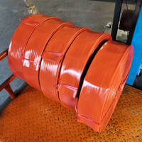 Selang PVC Layflat Berkualitas Tinggi 4" X50m 6bar untuk Irigasi Pertanian, Pasokan Air, Konstruksi, Drainase Limbah, dan Backwash Kolam Renang