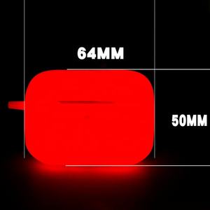 Funda protectora fluorescente luminosa para <span class=keywords><strong>airpods</strong></span> pro 3, funda protectora de silicona para auriculares inalámbricos de <span class=keywords><strong>tercera</strong></span> generación de Apple - Product Image 3