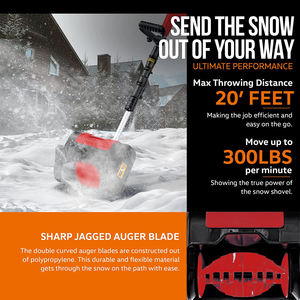 Balayeuse à <span class=keywords><strong>neige</strong></span> au lithium, <span class=keywords><strong>pelle</strong></span> électrique alimentée par batterie, 4Ah DC 20V, <span class=keywords><strong>rechargeable</strong></span> sans fil, souffleuse à <span class=keywords><strong>neige</strong></span> - Product Image 5