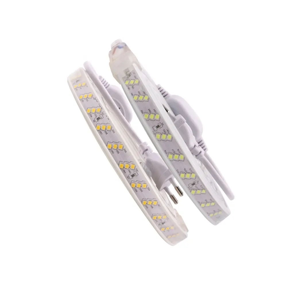 stock in Canada high brightness ip65 smd 2835 180 leds 3 rows Led Strip 12mm AC220V LED flexible soft Rope Light