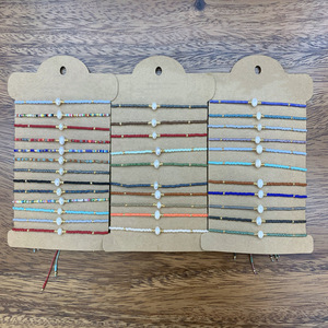 Bracelet de perles simples Miyuki personnalisé ajustable pour femme Vente en gros Fait à la main - Product Image 5