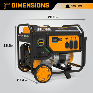 Dual Generator Portable <b>Gasoline</b> 5.5kw 5.5kva Power HSAMZ-Dual Fuel Portable <b>Gasoline</b> Generator- 5.5kW Dual Fuel Generat - Product Image 5