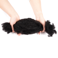 BLT Vente Chaude en Gros Cheveux Humains 100 % Naturels Afro Crépu en Vrac, Cheveux Noirs Afro Crépus Bouclés en Vrac