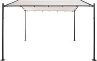 Abri de voiture 3,5x4m - Tente de protection extérieure en polyester imperméable pour jardin et véhicule