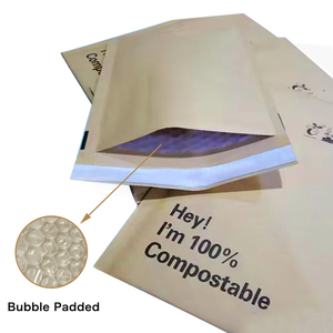 Custom Logo Recyclable Biodegradable Compostable Kraft <strong>Paper</strong> Mailer Shipping <strong>Envelopes</strong> Padded Honeycomb <strong>Bubble</strong> Mailing Bags - Product Image 6