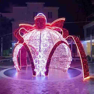 Lampes décoratives LED 3D imperméables, sphériques, pour intérieur/extérieur, sculptures lumineuses pour Noël, festivals et carnavals d'hiver - Product Image 1
