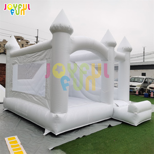 Joyful Fun alta calidad personalizada Moon Bounce White Bounce House para boda Castillo que rebota niños comercial - Product Image 6