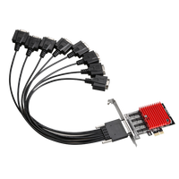 Tarjeta de Expansión Serial PCI Express de 8 Puertos RS232, Tarjeta de Expansión Serial de Alta Velocidad, Otros Accesorios de Computación