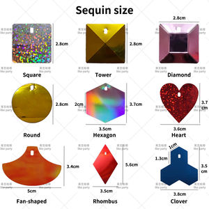 Panneaux de fond de scène en forme de secteur de couleur crème, décor mural scintillant, décorations de fête scintillantes, fond de scène à paillettes - Product Image 2