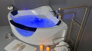 Jacuzzier Europeo Diseño moderno 1,8 m bañera de masaje de esquina precio barato remojo baño de hidromasaje para baño venta completa - Product Image 5