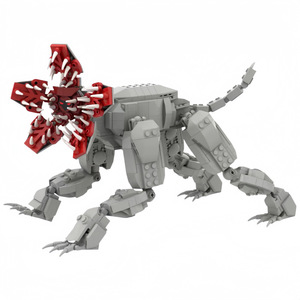 Ensemble de construction <span class=keywords><strong>Chien</strong></span> Monstre à l'envers - Modèle de blocs de créature démoniaque, objet de collection pour fans et décoration - Product Image 1