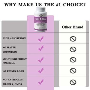 Cápsulas de Hongo Chaga Personalizables en Oferta - Apoyo para el Bienestar y la Energía - Veganas, Sin OMG, 300 Cápsulas - Product Image 4