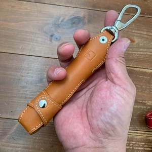 Porta-coltello portatile da campeggio a maglia n. 8 Opine-l custodia portachiavi con guaina pieghevole per coltello Opinell n. 9 tasca per rivestimento in pelle - Product Image 5