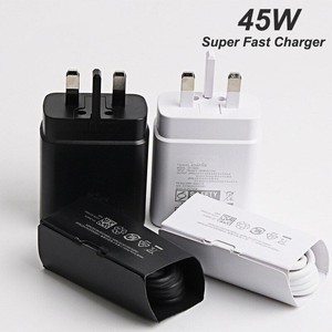Adaptateur de <span class=keywords><strong>chargeur</strong></span> de type C à charge super rapide <span class=keywords><strong>45W</strong></span> pour <span class=keywords><strong>Samsung</strong></span> GALAXY S22 <span class=keywords><strong>Note</strong></span> <span class=keywords><strong>10</strong></span> 20 S20 <span class=keywords><strong>Plus</strong></span> S20 Ultra S21 A71 A80 A91 - Product Image 4