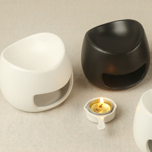 Di alta qualità con Design smaltato aromatico uso domestico sandalo Tea loto profumato forma fatta semi ceramica olio essenziale bruciatore - Product Image 2
