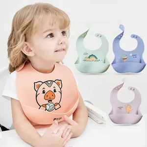 畅销硅胶婴儿接受定制设计免费硅胶婴儿喂养围嘴