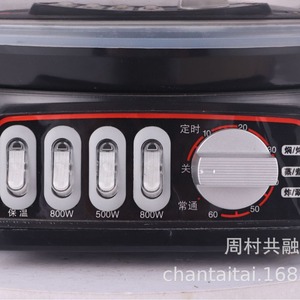 Stainless Steel <b>Electric</b> <b>Steamer</b> With Timer And Anti Dry Burn Function For Home Use - Product Image 4