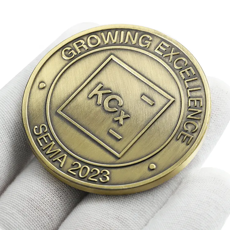 कोई भी मोक थोक प्राचीन पीतल धातु सिक्का 2 डी 3 डी कांस्य स्मारिका सम्मान पदक कस्टम खेल टोकन चुनौती सिक्का