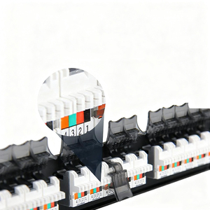 Patch Panel 25 Port Voice Distribution Telephone Wiring <b>Rack</b> Steel Frame ABS IDC Modular 1U High Quality - Product Image 4