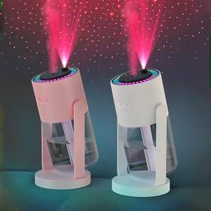 Humidificateur ultrasonique portable USB pour la maison et la voiture, avec projection LED 7 couleurs et lampe romantique étoilée – Nouveauté en gros - Product Image 1