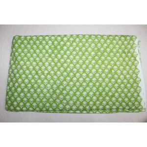 Tela de Algodón Estampada a Mano de Color Verde, Tela de Algodón Ligera al por Mayor, Tela para Confección de Vestidos con Estampado Floral Indio - Product Image 5