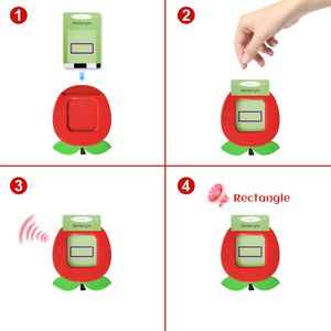 Lecteur de cartes flash parlantes en forme de pomme pour enfants, 112 cartes flash audio, machine à cartes flash sans écran, interaction parent-enfant - Product Image 4