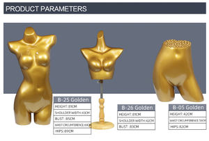 Manichino Femminile Economico Color Oro per Esposizione di Intimo Sexy, Bikini, Seno Grande e Glutei in Vendita - Product Image 5