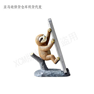 Regalo <span class=keywords><strong>de</strong></span> Resina Personalizado - Figura <span class=keywords><strong>de</strong></span> Perezoso Agarrado a un Árbol con Teléfono Inteligente, Linda Figura Hecha a Mano, Bonito Adorno <span class=keywords><strong>de</strong></span> Escritorio Estilo Occidental - Product Image 5